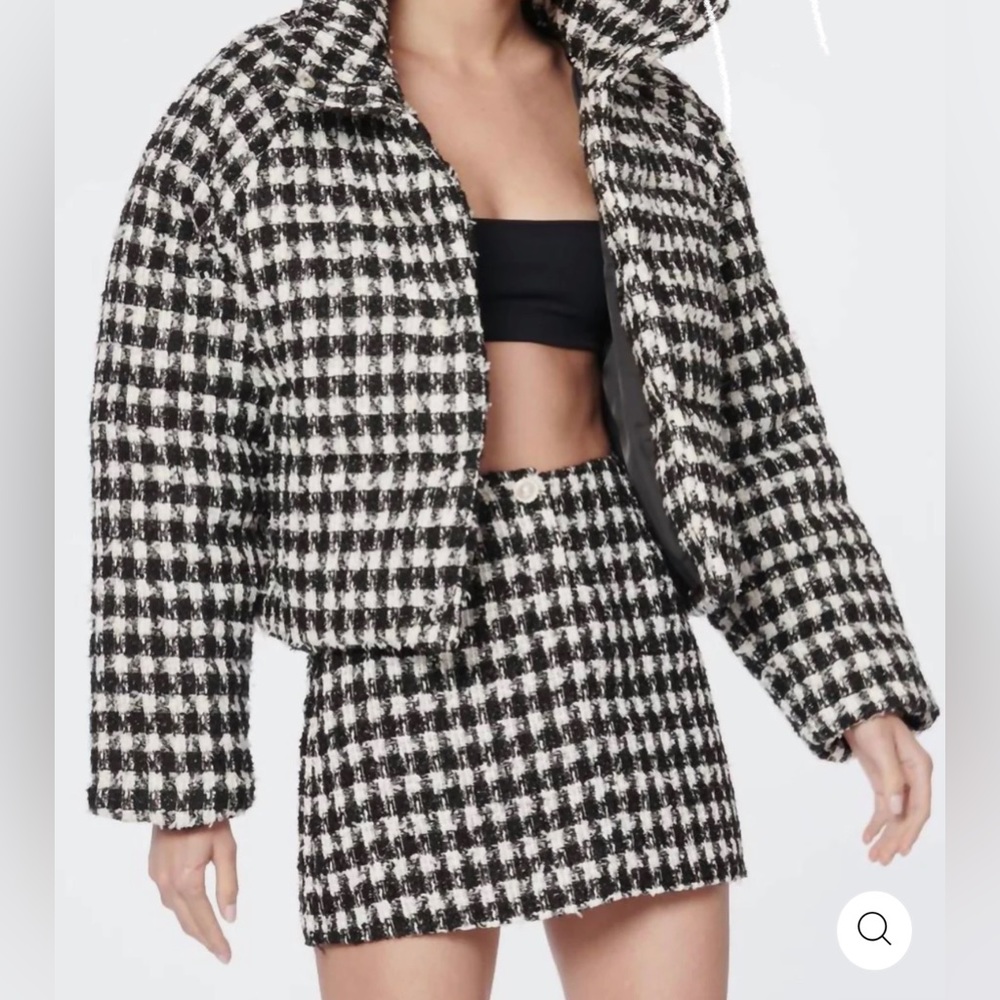 CAMI NYC Ardea Jacket Tweed print coat